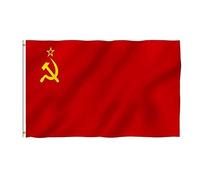 Owddddtnxc Drapeau de l'Union soviétique bannière Communiste Nationale décoration de Drapeau Pays 36x60 Pouces Grand National