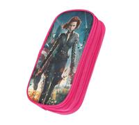 OWECRUT Fkktq Aswcbsmuuznj Yqeapogjyppt Siczvcsjlm Trousse à crayons d'école haute capacité Boîte à papeterie Modèles personnalisés uniques Sac à cosmétiques Porte-crayon, rose, Ensemble cartable