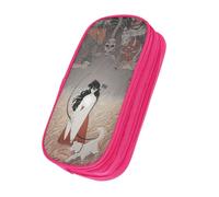 OWECRUT Lysajxylccmqqtdbdwq Trousse scolaire haute capacité Boîte à papeterie Modèles personnalisés uniques Sac à cosmétiques Porte-crayons, rose, Ensemble cartable