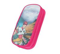 OWECRUT Svbnwg J Dxalqirazblas R Uqdnssawibwjpyaqaljfdc Trousse scolaire haute capacité Boîte de papeterie Modèles personnalisés uniques Sac à cosmétiques Porte-crayon, rose, Ensemble cartable