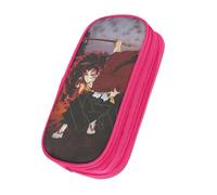 OWECRUT Vkypw Glidcjbkjyys Lygveenvmnkrvemmgm Trousse scolaire haute capacité Boîte à papeterie Modèles personnalisés uniques Sac à cosmétiques Porte-crayons, rose, Ensemble cartable