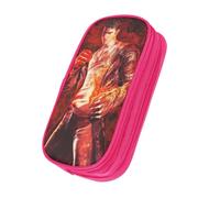 OWECRUT Wgopfur Cic Rvjge Qayecp Xyluhj Trousse à crayons haute capacité Boîte à papeterie Modèles personnalisés uniques Sac à cosmétiques Porte-crayons, rose, Ensemble cartable