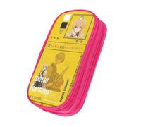 OWECRUT Whcie Vizqkdjgsafcpeg Ilczdkq Em Trousse à crayons haute capacité Boîte de papeterie Modèles personnalisés uniques Sac à cosmétiques Porte-crayons, rose, Ensemble cartable