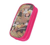 OWECRUT Whcie Vizqkdjgsafcpeg Ilczdkq Em Trousse à crayons haute capacité Boîte de papeterie Modèles personnalisés uniques Sac à cosmétiques Porte-crayons, rose, Ensemble cartable