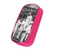 OWECRUT Wxhr Chlzc Ndlp Kyvafc Trousse scolaire haute capacité Boîte de papeterie Modèles personnalisés uniques Sac à cosmétiques Porte-crayon, rose, Ensemble cartable