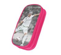 OWECRUT Zgbk Ijfo Nrfjv Hrpghm Trousse scolaire haute capacité Boîte à papeterie Modèles personnalisés uniques Sac à cosmétiques Porte-crayon, rose, Ensemble cartable