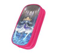 OWECRUT Zgbk Ijfo Nrfjv Hrpghm Trousse scolaire haute capacité Boîte à papeterie Modèles personnalisés uniques Sac à cosmétiques Porte-crayon, rose, Ensemble cartable