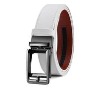 OWEIEYEU Ceinture d'affaires automatique en cuir de vachette avec boucle automatique pour jeans habillés pantalons, Flfkpb219-we, 115 cm