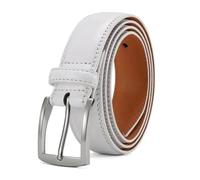 OWEIEYEU Ceinture en cuir de vache pour homme avec boucle aiguille pour affaires, décontractées, longues ceintures, 35ZK149WE, 155cm