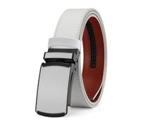 OWEIEYEU Ceinture en cuir pour homme avec boucle automatique en métal, sangle à cliquet, 219wpbflxw-we, 105CM