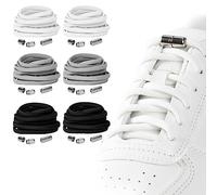 Owelth Lacets Élastiques Sans Nœuds avec Fermeture, pour Adultes et Enfants, Lacets Chaussures No Tie Shoelaces en Polyester pour Chaussures Planche et Espadrille