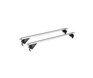 Owen 3.0 Pro Argent 120cm - Barres de Toit universelles pour Rails fermés & affleurants | Capacité de 90 kg | Montage en 2 Min | Certifié TÜV & GS | Performance supérieure pour Votre Voiture