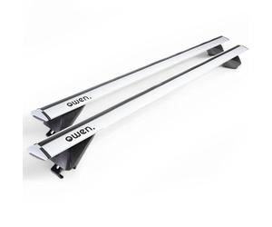 Owen 3.0 Pro Argent 135cm - Barres de Toit universelles pour Rails fermés & affleurants | Capacité de 90 kg | Montage en 2 Min | Certifié TÜV | Performance supérieure pour Votre Voiture