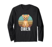 Owen - Beau nom de garçon avec Un Lion Mignon Manche Longue