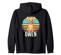 Owen - Beau nom de garçon avec Un Lion Mignon Sweat à Capuche