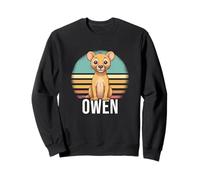 Owen - Beau nom de garçon avec Un Lion Mignon Sweatshirt