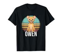 Owen - Beau nom de garçon avec Un Lion Mignon T-Shirt