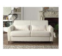 Owen - canapé 3 places convertible - couchage quotidien - matelas 12 cm - en tissu bouclette