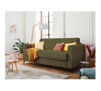 Owen - canapé 3 places convertible - couchage quotidien - matelas 12 cm - en velours côtelé