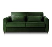 Owen - canapé 3 places convertible - couchage quotidien - matelas 12 cm - en velours