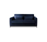 Owen - canapé 3 places convertible - couchage quotidien - matelas 12 cm - en velours