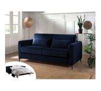 Owen - canapé 3 places convertible - couchage quotidien - matelas 12 cm - en velours