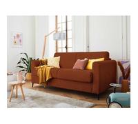 Owen - canapé 3 places convertible - couchage quotidien - matelas 12 cm - en velours côtelé