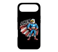Owen USA Patriotic Superhero pour garçon Nom Owen Coque pour iPhone Air