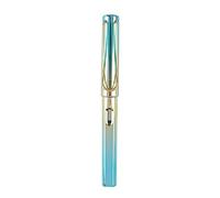 OWENRYIN Stylo-plume métallique - Fenêtre d'encre visible remplie de piston - 0 5 mm - Plume iridium - Pour la calligraphie des enfants - Kit d'encre pratique avec cartouche d'encre pour