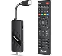 OWERSLYN TNT Full HD Decoder - DVB-T2 - TV Decoder, HD 1080P HEVC H265 Hand 10 Bits, TV Decoder Support HDMI/AV Output and USB Multimedia PVR Function, Infrared Remote Control 2in1