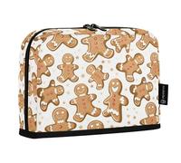 OWFKAY Grande trousse à crayons - Grande trousse à stylos - Large ouverture - Fermeture éclair - Fournitures scolaires - Pour filles et garçons - Motif : Cookie Man et étoile