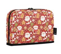 OWFKAY Grande trousse à crayons - Grande trousse à stylos - Large ouverture - Fermeture éclair - Fournitures scolaires - Pour filles et garçons - Père Noël - Cookie Man