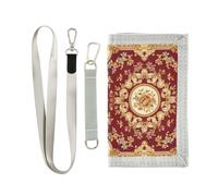 OWFKAY Portefeuille à trois volets pour enfants - Petite loutre - Arabesque égyptien - C avec fermeture éclair - Poche pour pièces de monnaie, Arabesque égyptien C, 12.5×23cm, Moderne