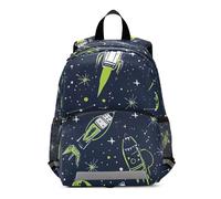OWFKAY Rockets Sac à dos pour enfant Vert Petit modèle