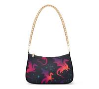 OWFKAY Sac à bandoulière fourre-tout pour femme - Sac à main Hobo - Dégradé de ptérosaure avec fermeture éclair