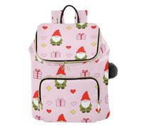 OWFKAY Sac à dos de voyage pour femme - Sac à dos tendance - Anti-vol - Motif gnomes - Cœur - Étoile - Pour l'école, le travail - Sac à dos décontracté