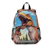 OWFKAY Sac à dos dinosaure dessin animé 3 pour enfant Sac à dos d'école pour garçons Petit sac à dos