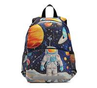 OWFKAY Sac à dos pour enfant Motif astronaute dessin animé 1 petit sac à dos d'école pour garçons