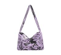 OWFKAY Sac à main fourre-tout en peluche pour femme - Sac à main moelleux pour chauve-souris de sorcière d'hiver