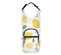OWFKAY Sac de transport pour bouteille d'eau, citrons et tranches de citron, pochette pour bouteille d'eau de sport, accessoires pour bouteille d'eau, multicolore, Taille unique, Sac de transport pour