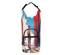 OWFKAY Sac de transport pour bouteille d'eau Dark Western Railroad Workers Beside Railroad and Building Bottle Pouch Holder Sports Water Bottle Accessories, multicolore, Taille unique, Sac de