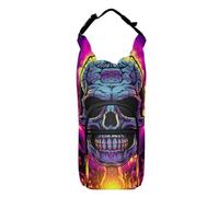 OWFKAY Sac de transport pour bouteille d'eau, squelette humain et porte-bouteille de feu, accessoires de sport pour bouteille d'eau, multicolore, Taille unique, Sac de transport pour bouteille d'eau