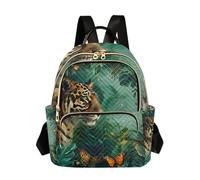 OWFKAY Tiger Jungle Petit sac à dos pour femme Sac à dos Mini filles Sac d'école Voyage antivol décontracté, Jungle Tigre, S, sac à dos femme