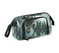 OWFKAY Trousse à crayons de grande capacité pour l'école, l'université, le bureau, pour adolescents, filles, adultes, étudiants, dinosaures dans la grotte, Dinosaures dans la grotte, Taille unique