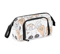 OWFKAY Trousse à crayons de grande capacité pour l'école, l'université, le bureau, pour adolescents, filles, adultes, étudiants, dessin animé mignon Cat8, Adorable dessin animé Cat8, Taille unique