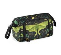 OWFKAY Trousse à crayons de grande capacité pour l'école, l'université, le bureau, pour adolescents, filles, adultes, étudiants, vert mystique, Mystical Green Moth, Taille unique, Trousse de beauté
