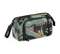 OWFKAY Trousse à crayons de grande capacité pour l'école, l'université, le bureau, pour adolescents, filles, adultes, étudiants, dinosaures rugissants, Dinosaure rugissant, Taille unique, Trousse de