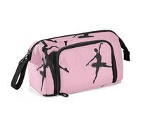 OWFKAY Trousse à crayons de grande capacité pour l'école, l'université, le bureau, pour adolescents, filles, adultes, étudiants, danseuses de ballet, silhouette noire