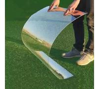 OWIEN Feuille de Plastique Acrylique Transparent de 1 mm, Feuille de toiture en Polycarbonate, Protection Isolante Anti-UV et Anti-Pluie, for auvents de Toit d'auto, vérandas(1x9m(3.3x29.5ft))
