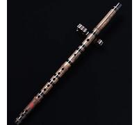 OWIEN Flûte chinoise Dizi en bambou noir pour instrument de musique C/D/E/F/G Tune(D)